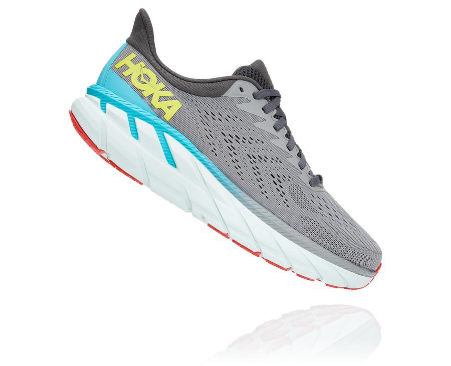 Hoka One One Clifton 7 Löparskor Herr - Grå - VEIGC-6025